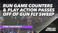 Run Game Counters and Play Action Passes off of the Shotgun Fly Sweep